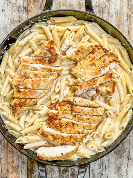 Creamy Garlic Parmesan Chicken Pasta Recipe
