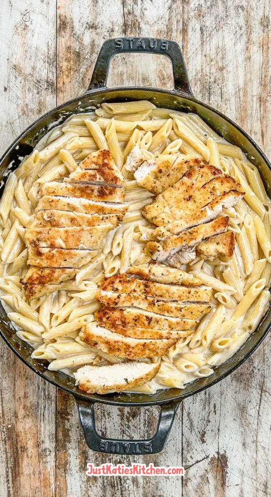 Creamy Garlic Parmesan Chicken Pasta Recipe