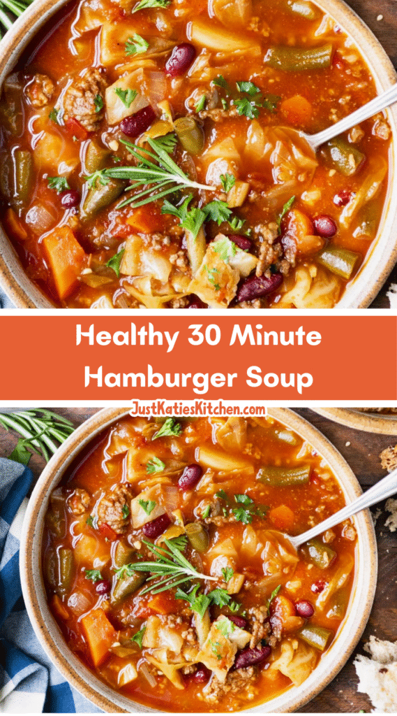 Healthy 30 Minute Hamburger Soup