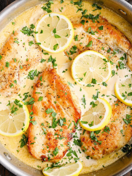Lemon Chicken with Parmesan Sauce