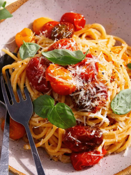5-Ingredient Easy Cherry Tomato Pasta Recipe