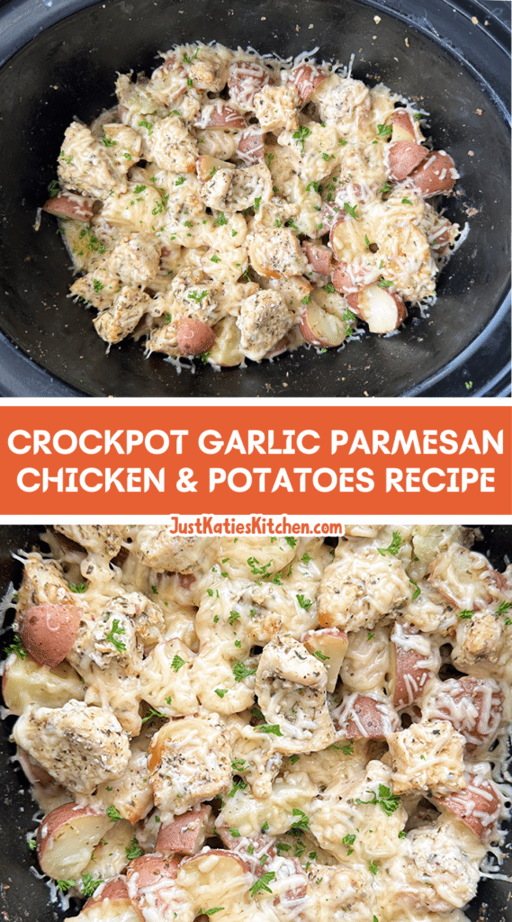 Crockpot Garlic Parmesan Chicken and Potatoes Recipe