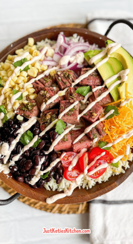 Cilantro Lime Steak Bowl Salad Recipe