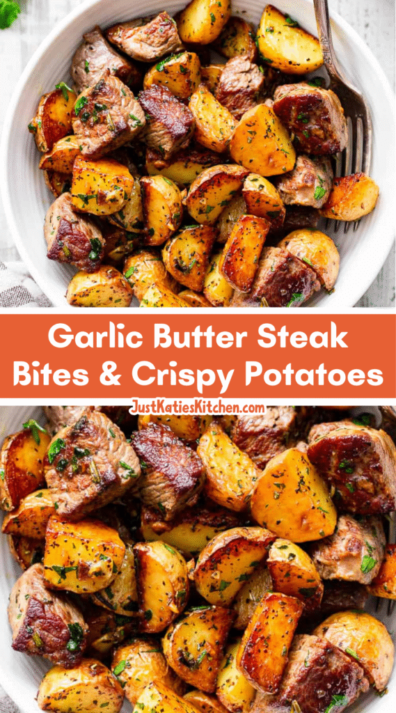 Garlic Butter Steak Bites & Crispy Potatoes Recipe