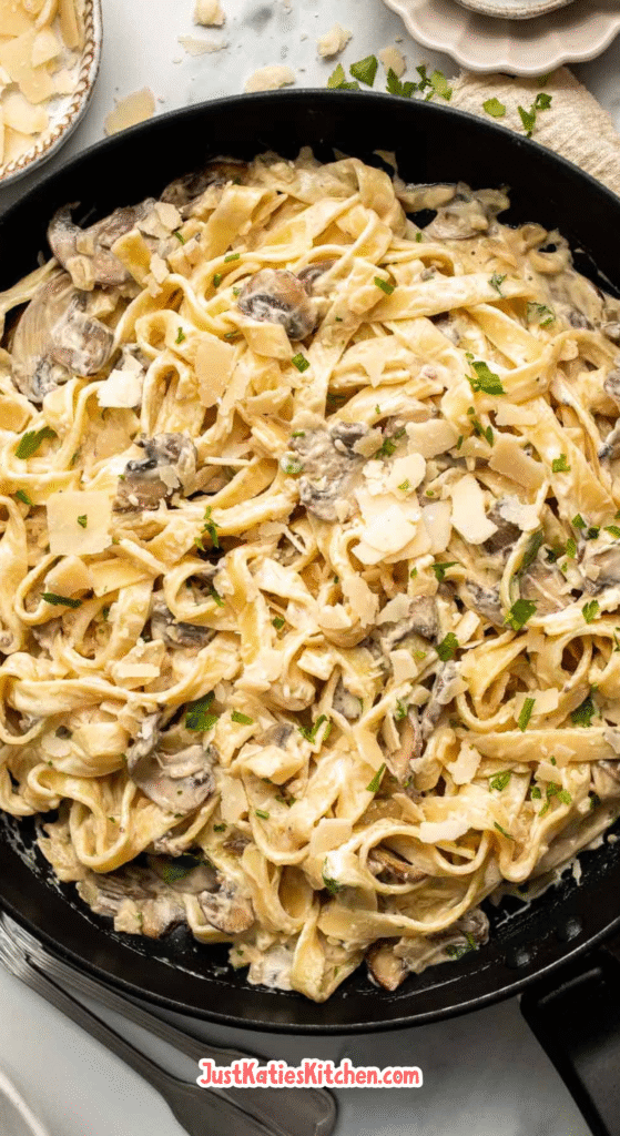 Garlic and Mushroom Tagliatelle Recipe