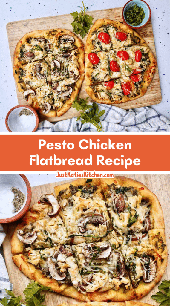 Pesto Chicken Flatbread Recipe