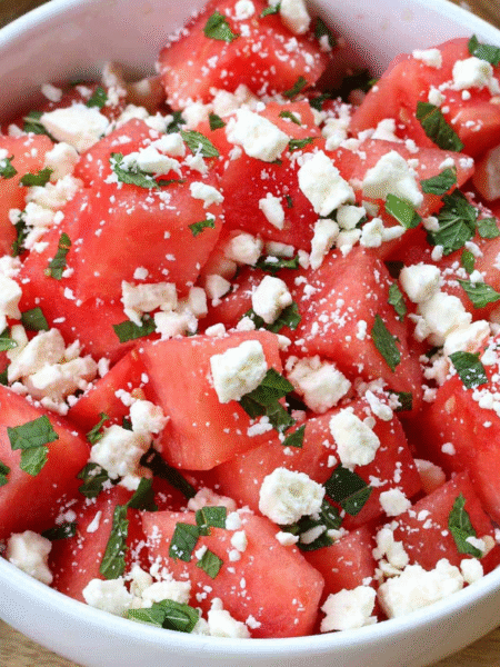 Refreshing Watermen Feta Mint Salad Recipe