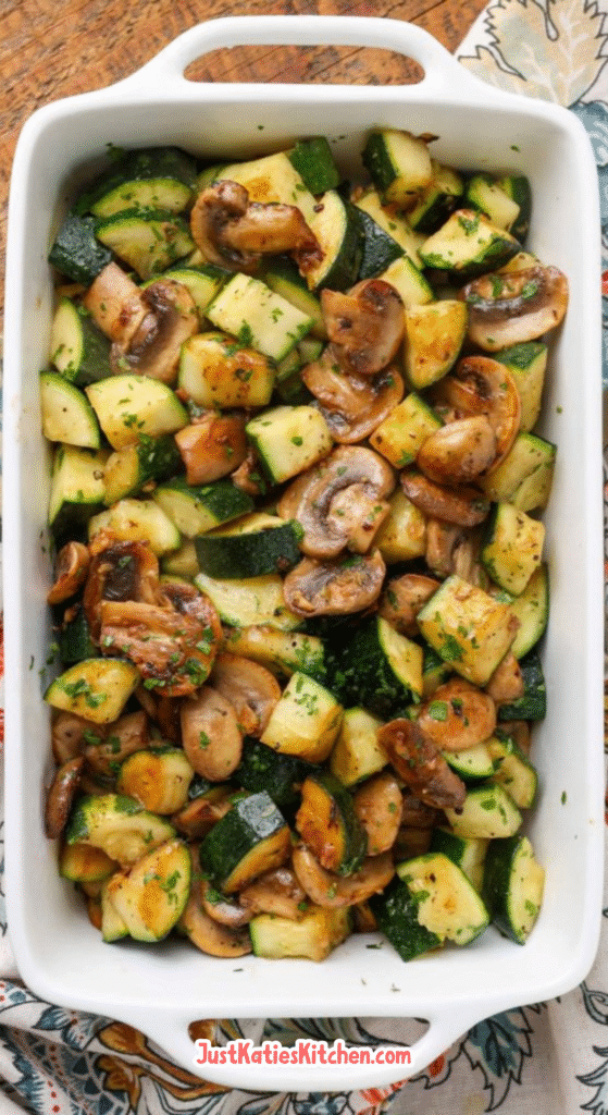 Skillet Zucchini and Mushrooms Recipe