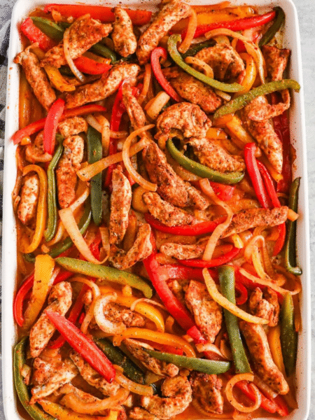 Sheet Pan Chicken Fajitas Recipe