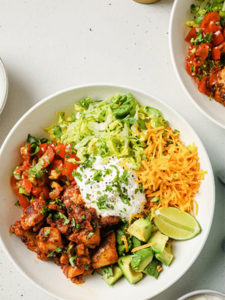 Low Carb Chicken Burrito Bowls Recipe