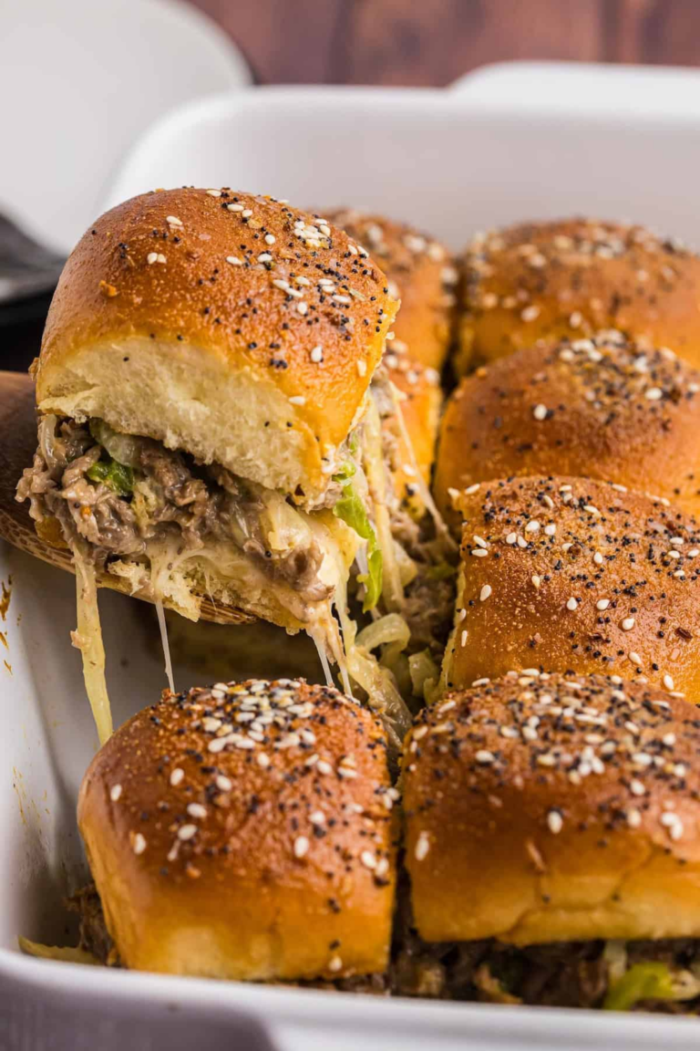Philly Cheesesteak Sliders Recipe