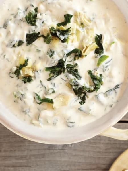 Spinach-Artichoke Fondue Recipe