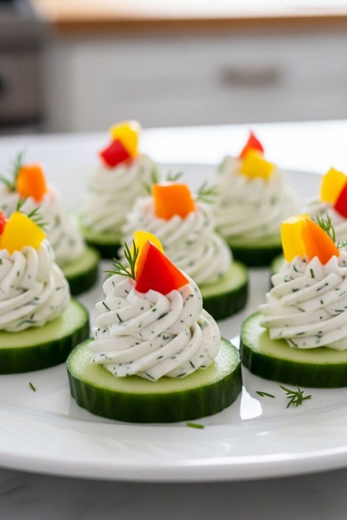 Cucumber Cream Cheese Bites Recipe