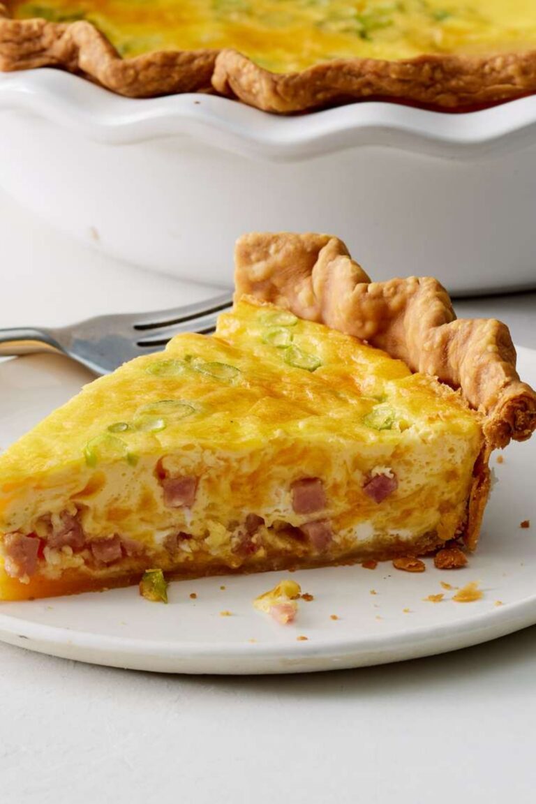 Ham and Cheese Quiche Recipe