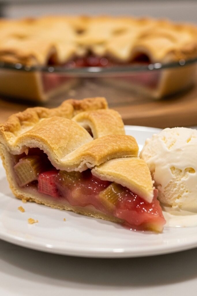Homemade Rhubarb Pie Recipe